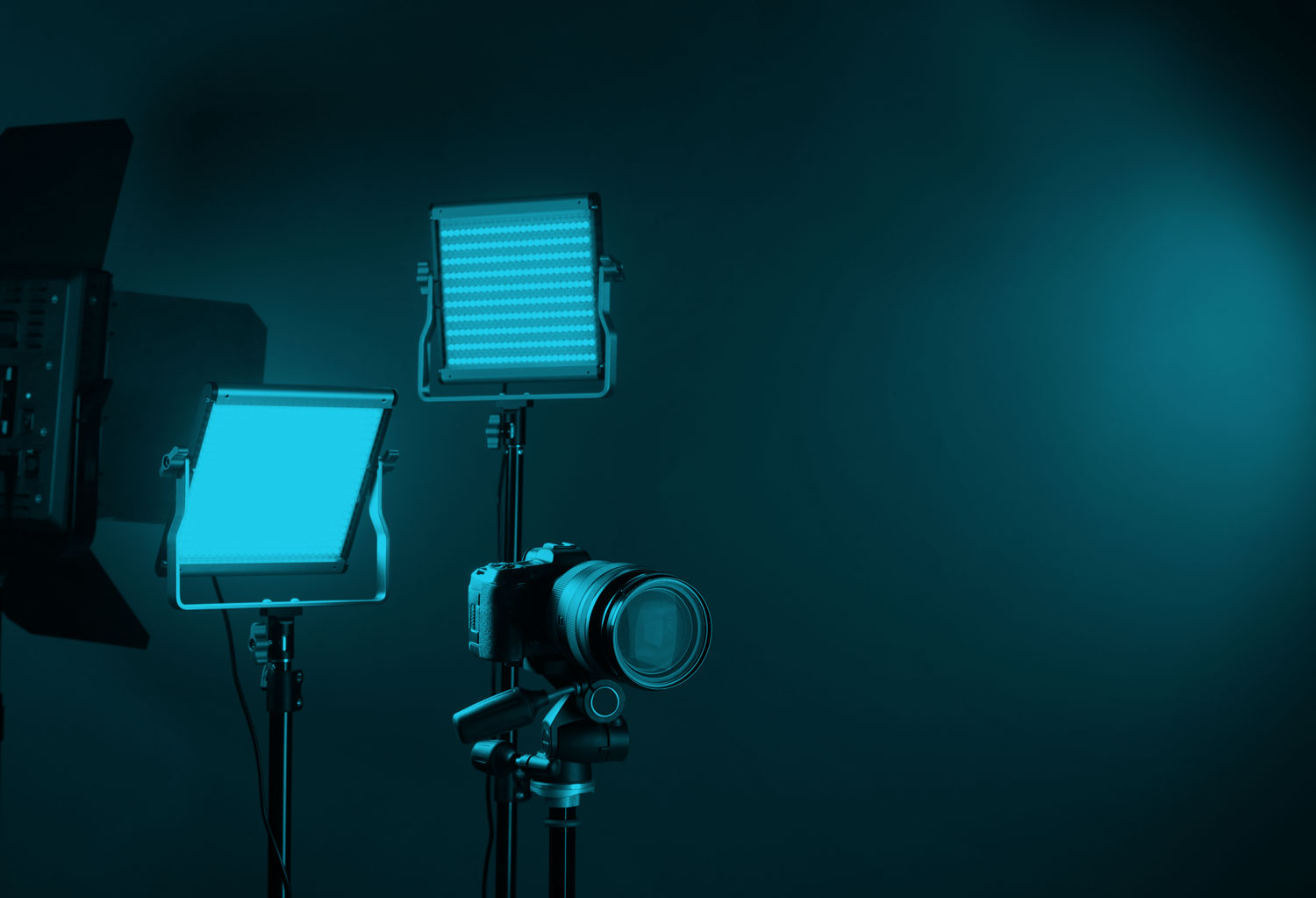 Led Lights on film set